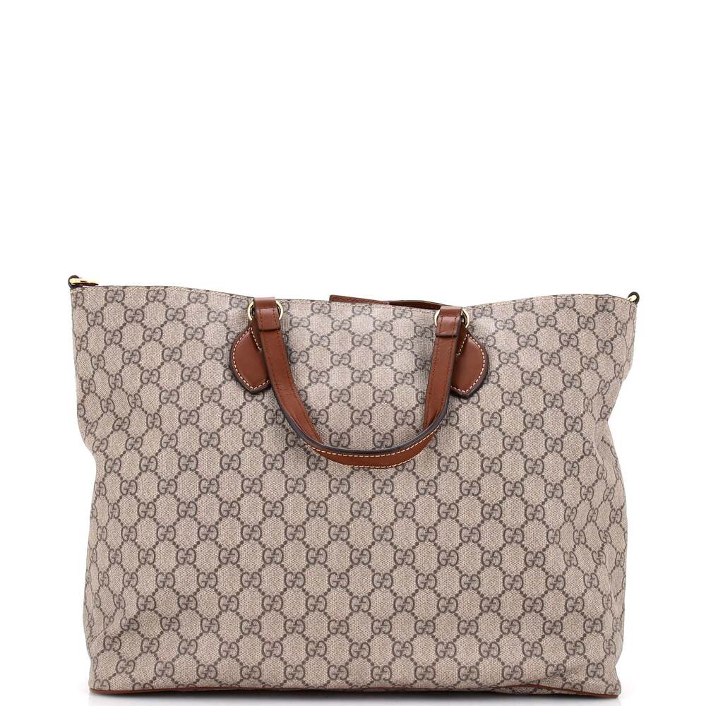 Gucci Convertible Soft Tote Gg Coated #269625G12B - Picture 1 of 9